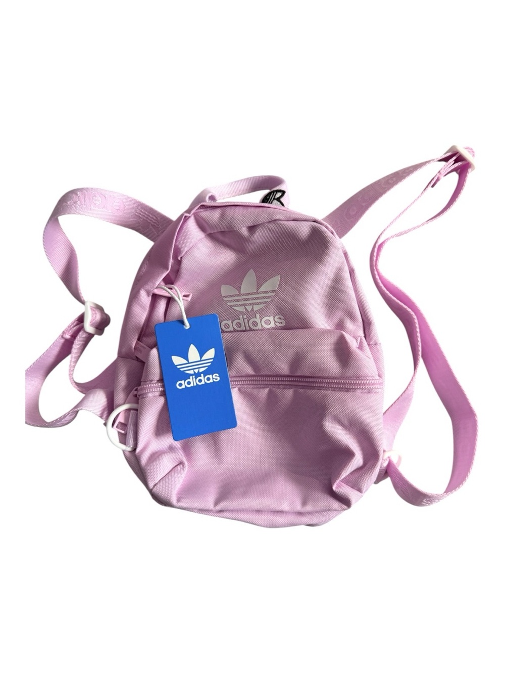 adidas Pink Mini Backpack with Logo